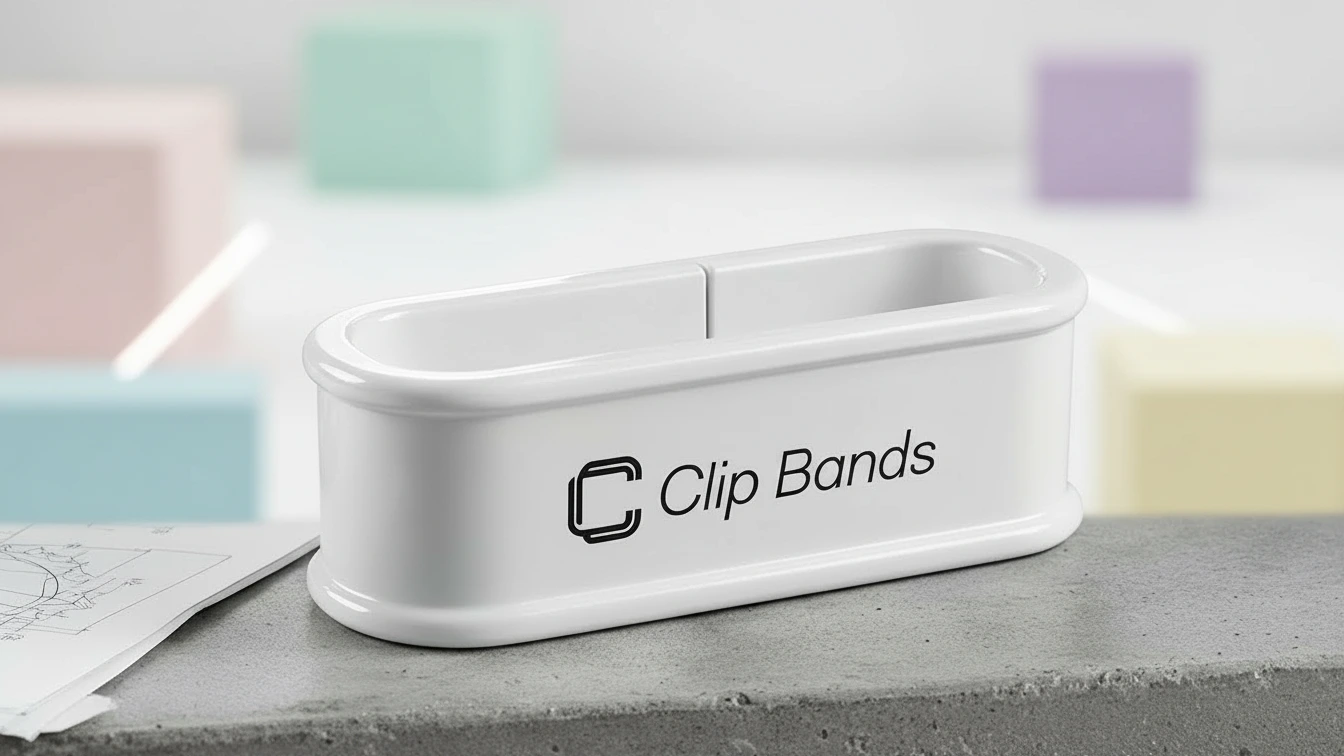 A close up of different types of bread bag closures including clipbands and twist ties